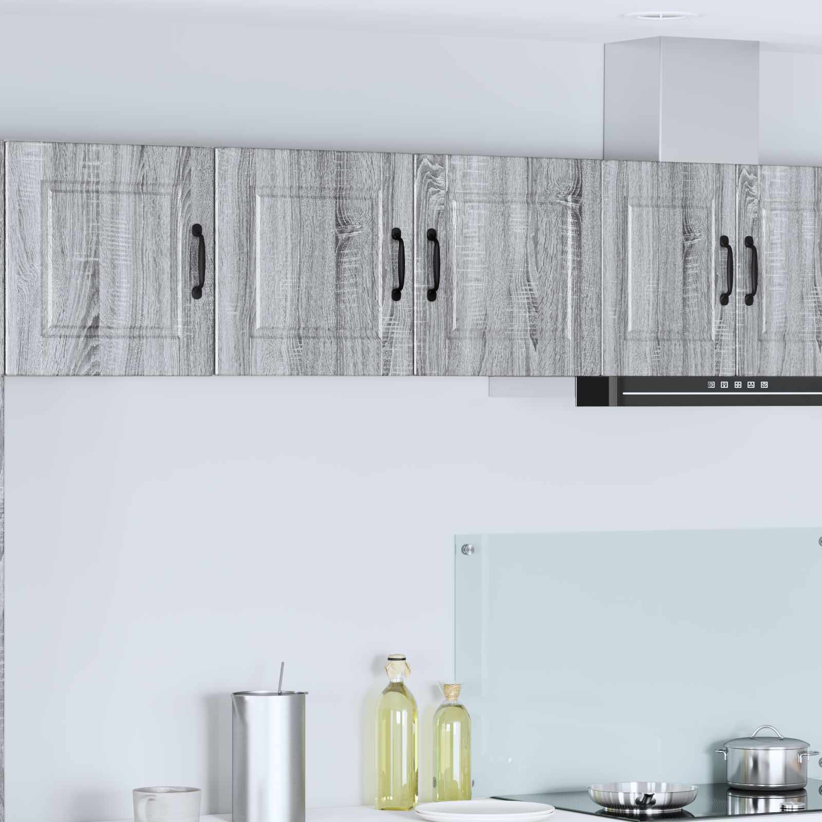 Ormar za Zid Siva Sonoma 80 x 31 x 40 cm Konstruirano drvo