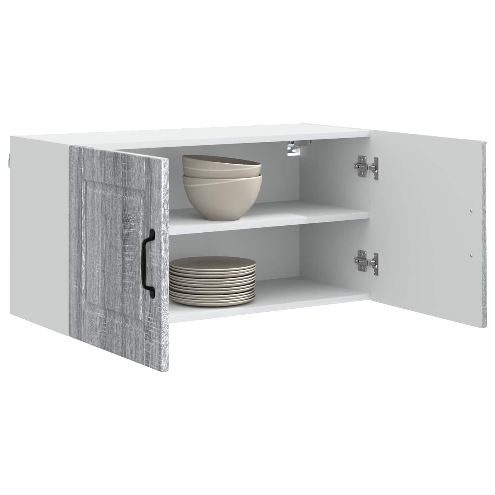 Ormar za Zid Siva Sonoma 80 x 31 x 40 cm Konstruirano drvo