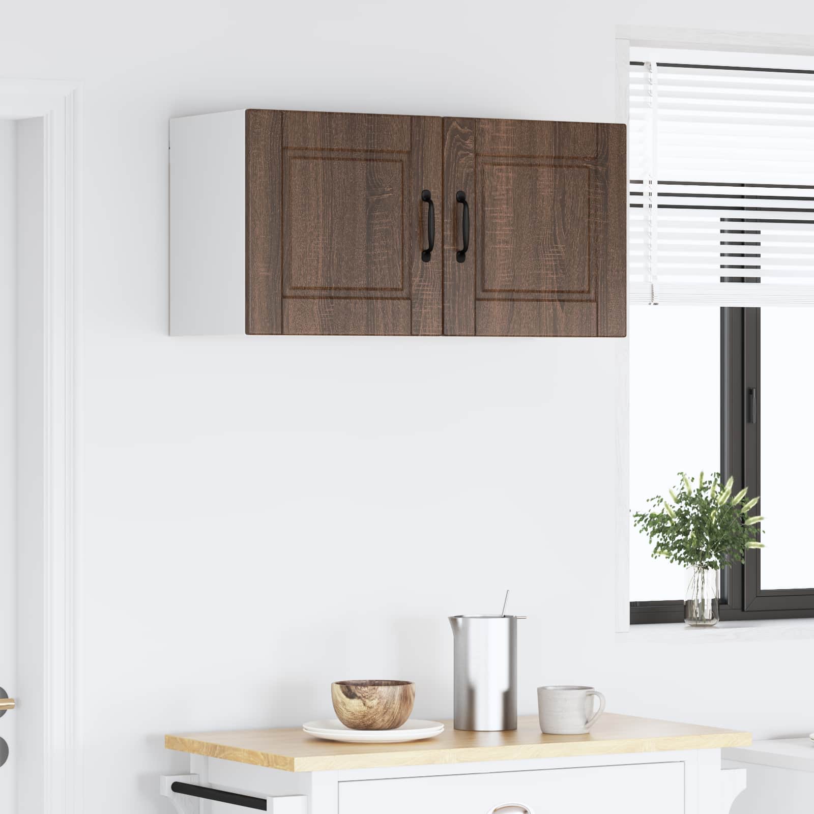 Ormar za Zid Smeđi hrast 80 x 31 x 40 cm Konstruirano drvo