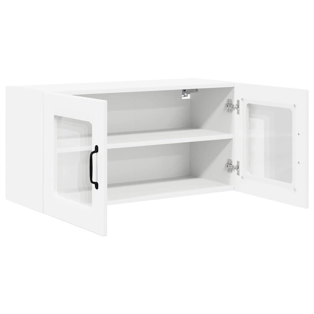Zidni stakleni ormarić Bijelo 80 x 31 x 40 cm Konstruirano drvo