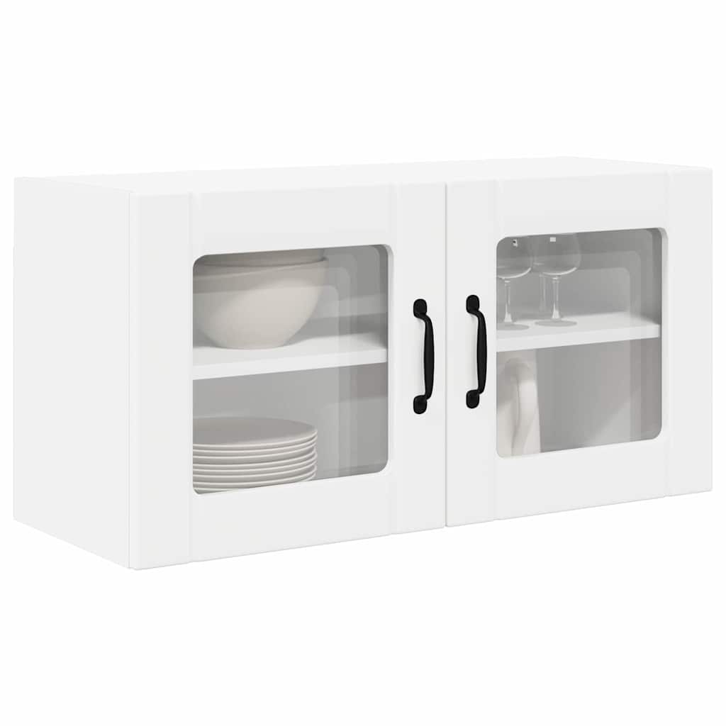 Zidni stakleni ormarić Bijelo 80 x 31 x 40 cm Konstruirano drvo