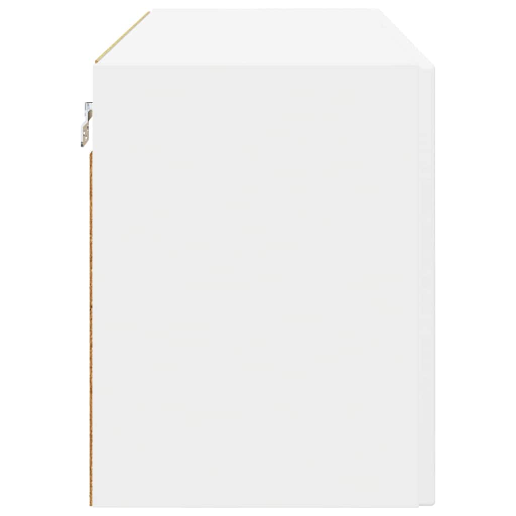Zidni stakleni ormarić Bijelo 80 x 31 x 40 cm Konstruirano drvo