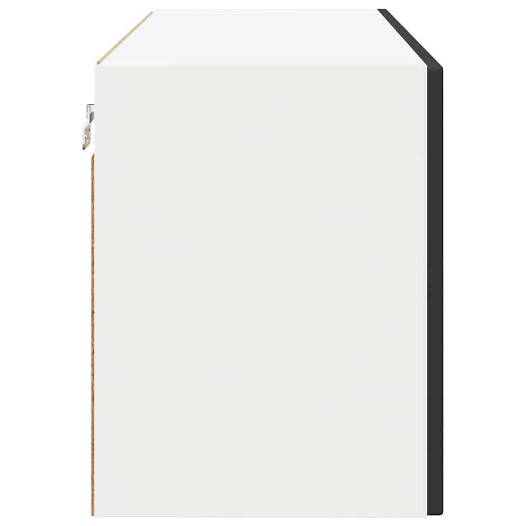 Zidni stakleni ormar Crna 80 x 31 x 40 cm Konstruirano drvo