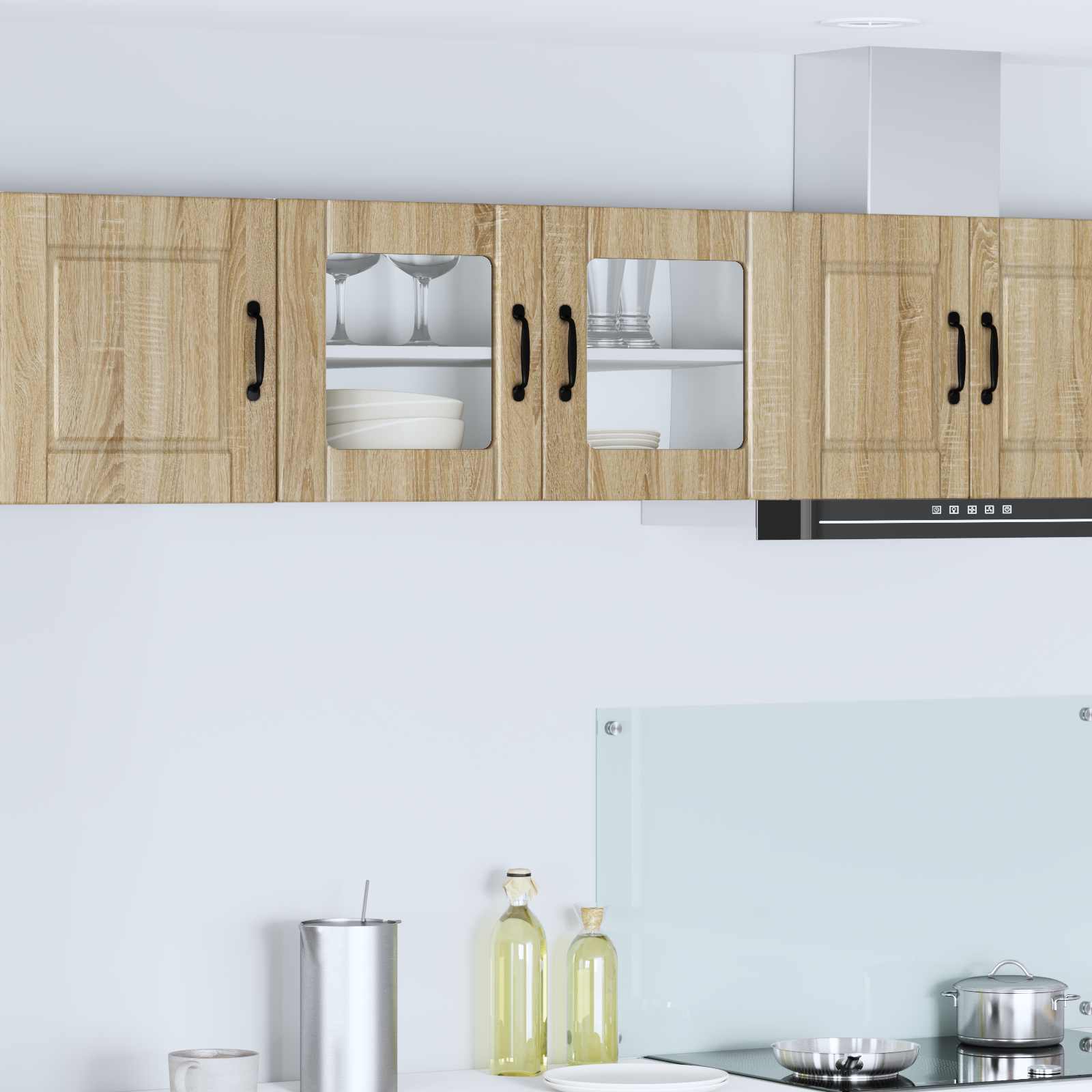 Zidni stakleni ormar Sonoma hrast 80 x 31 x 40 cm
