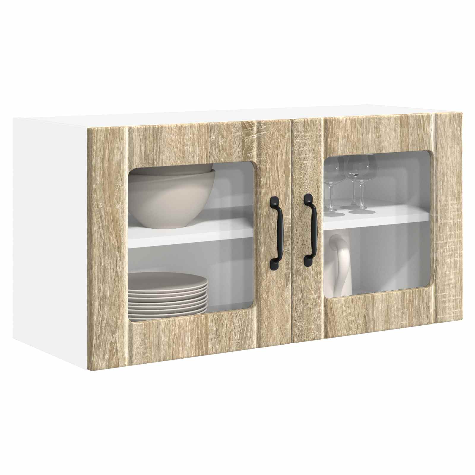 Zidni stakleni ormar Sonoma hrast 80 x 31 x 40 cm