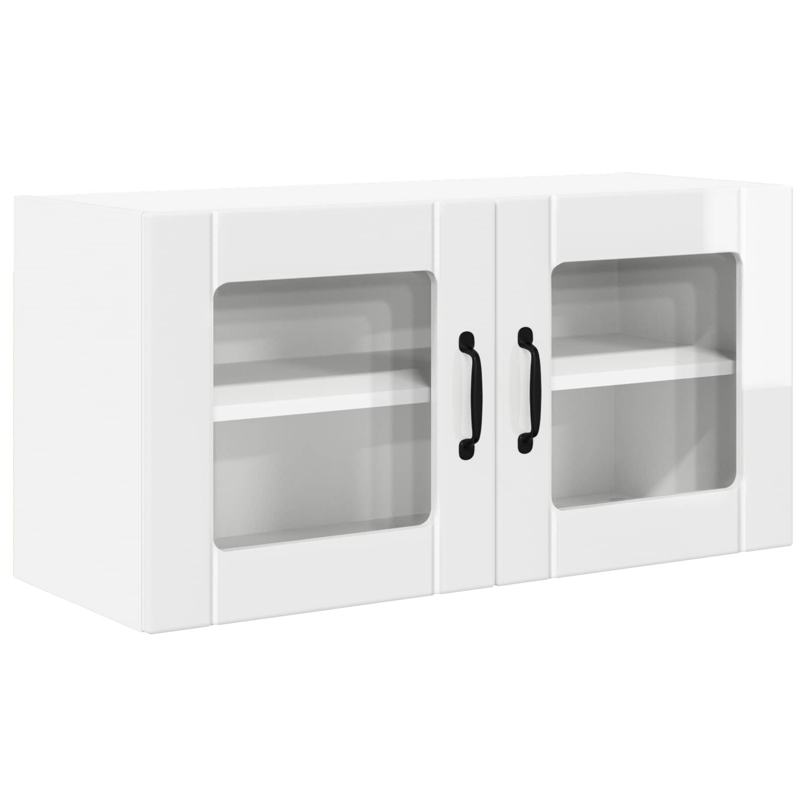 Zidni stakleni ormarić Visoki sjaj bijela 80 x 31 x 40 cm