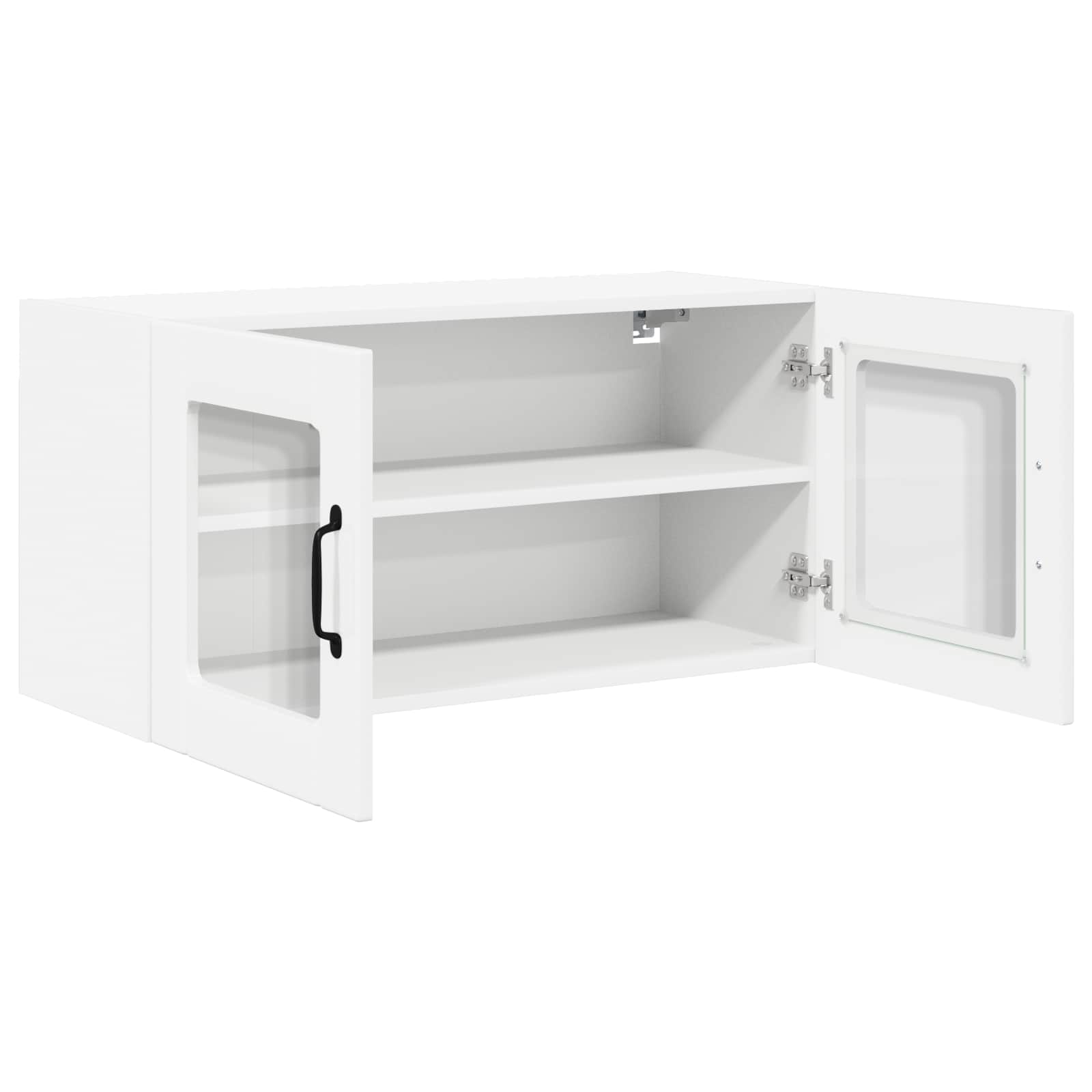 Zidni stakleni ormarić Visoki sjaj bijela 80 x 31 x 40 cm