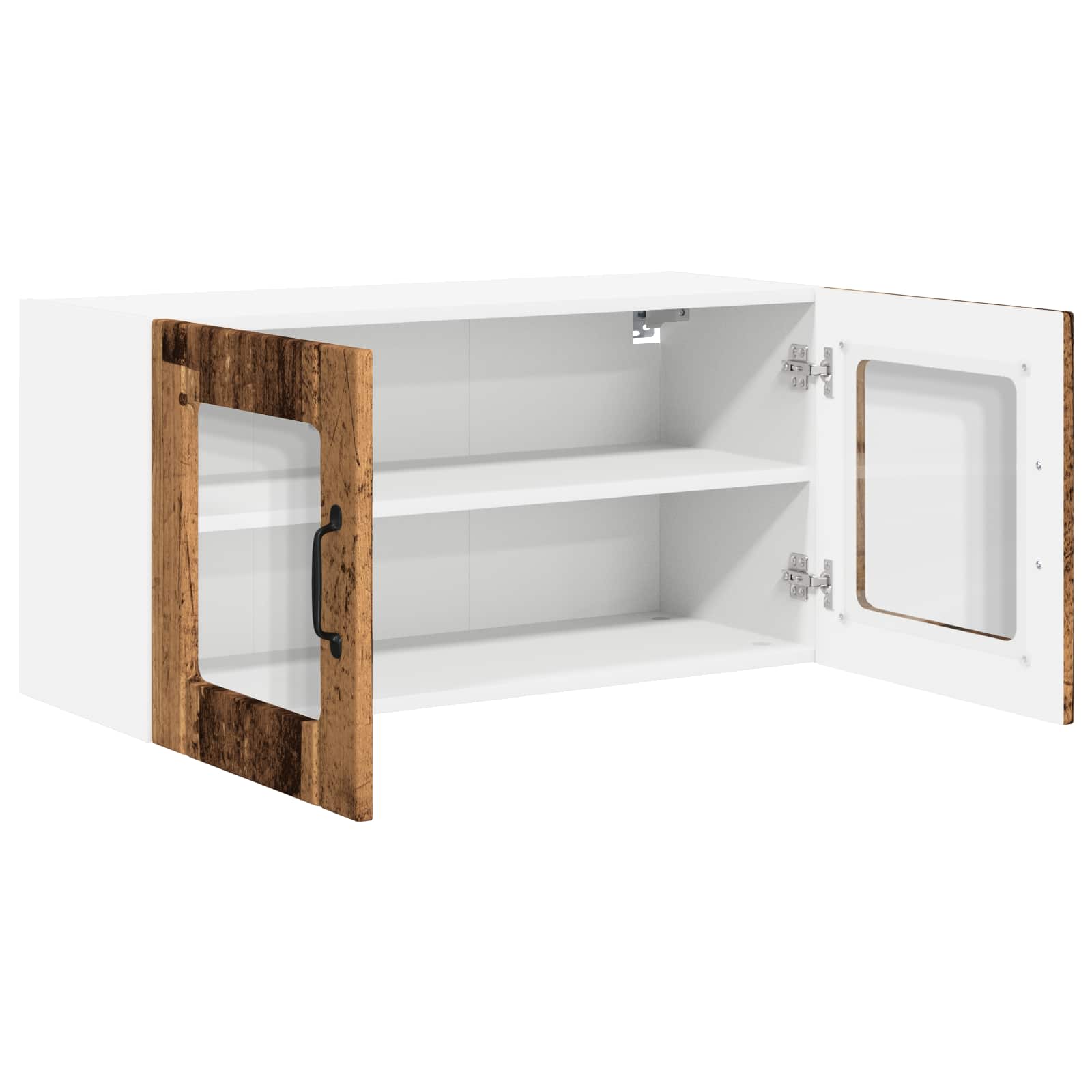 Zidni stakleni ormarić Staro drvo 80 x 31 x 40 cm