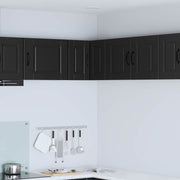Zidni kutni ormar Crna 57 x 57 x 40 cm Konstruirano drvo