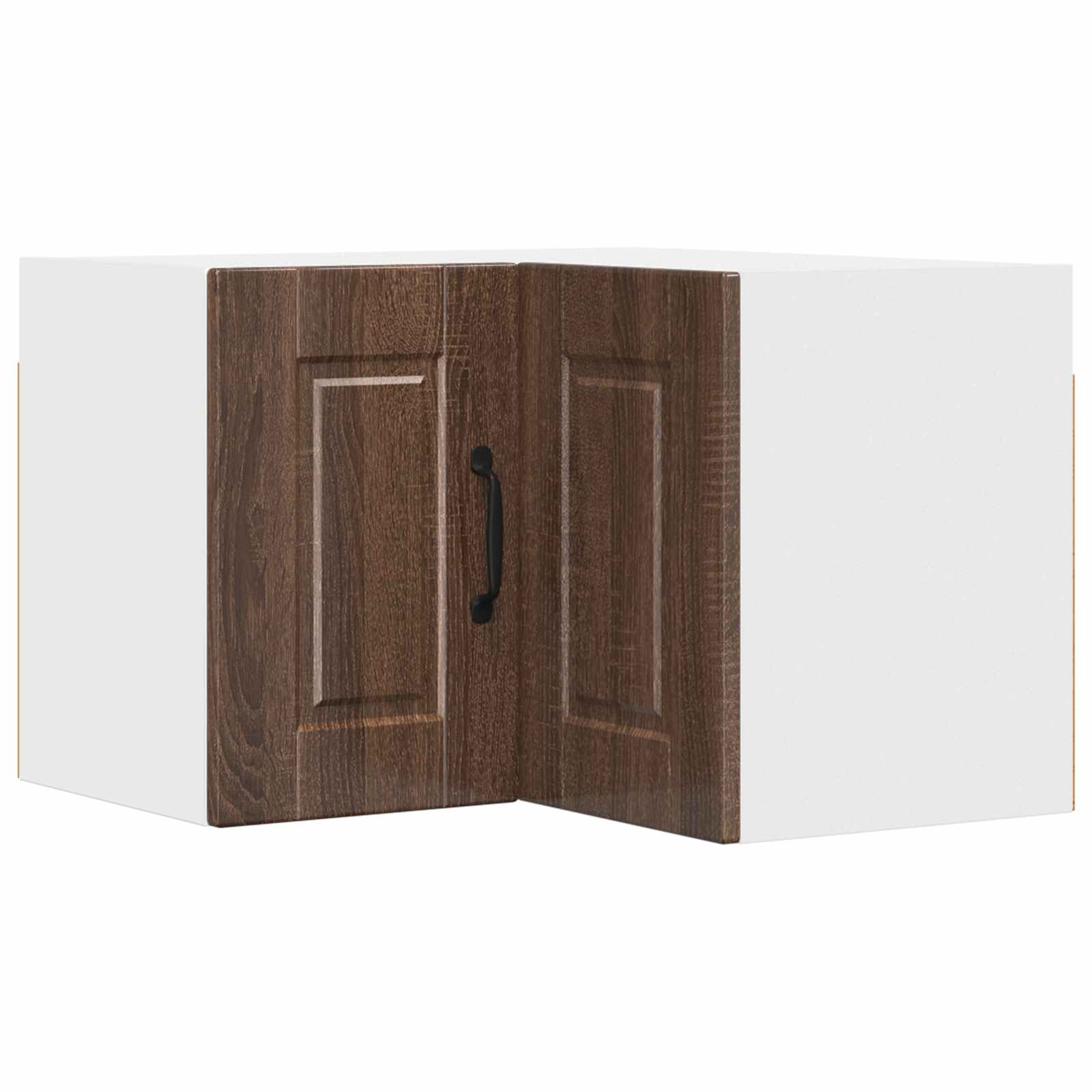 Zidni kutni ormar Smeđi hrast 57 x 57 x 40 cm Konstruirano drvo