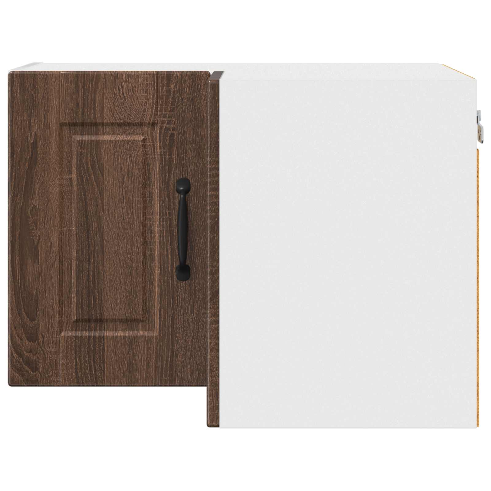 Zidni kutni ormar Smeđi hrast 57 x 57 x 40 cm Konstruirano drvo