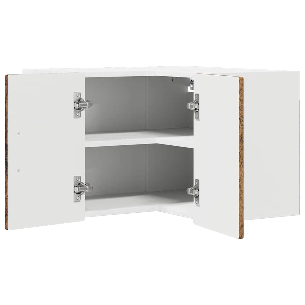 Zidni kutni ormar Staro drvo 57 x 57 x 40 cm Konstruirano drvo
