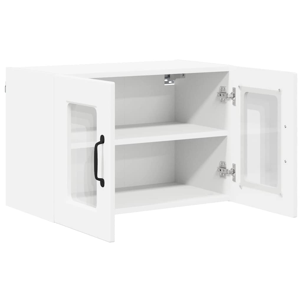 Zidni stakleni ormarić 2 pcs Bijelo 60 x 31 x 40 cm