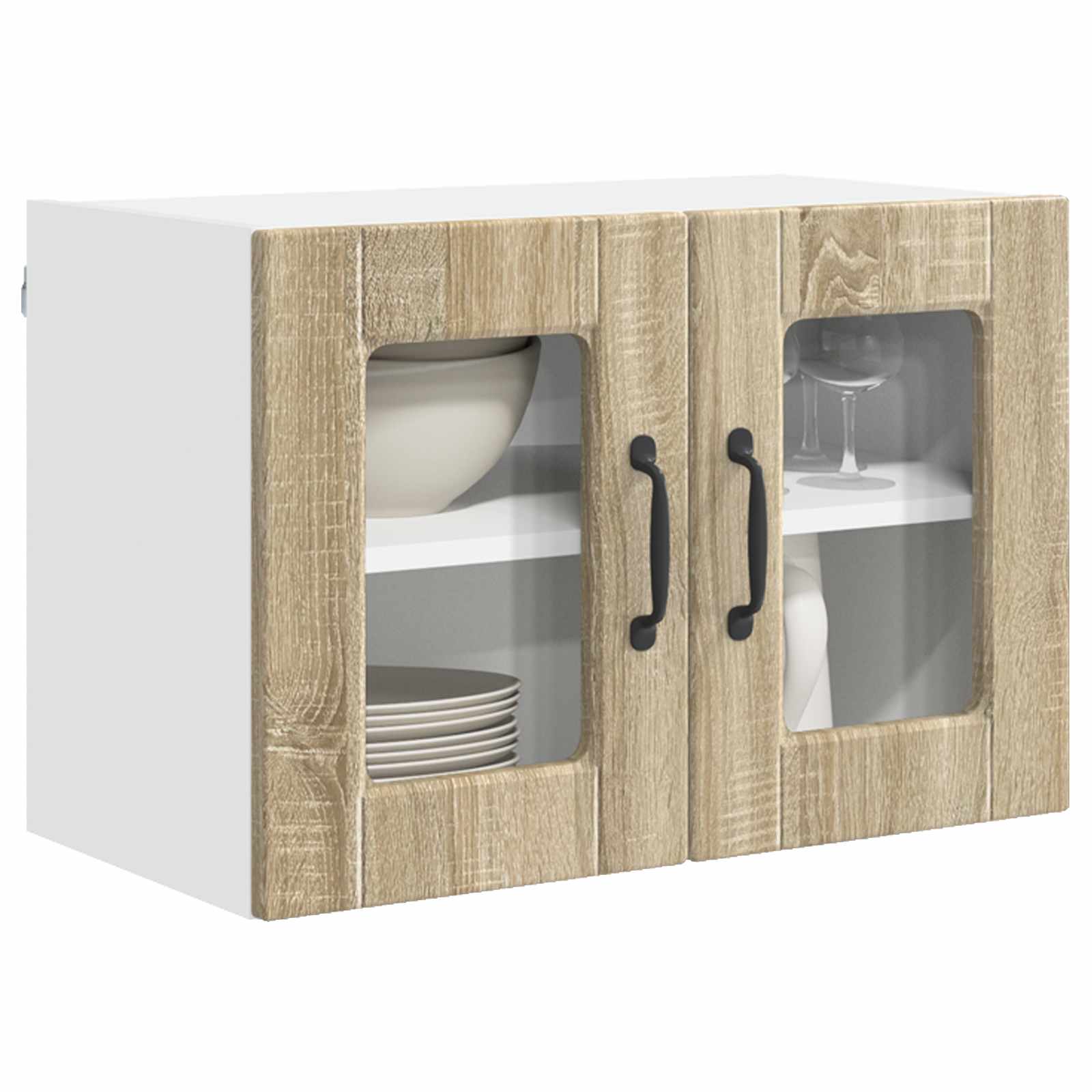 Zidni stakleni ormarić Sonoma hrast 60 x 31 x 40 cm