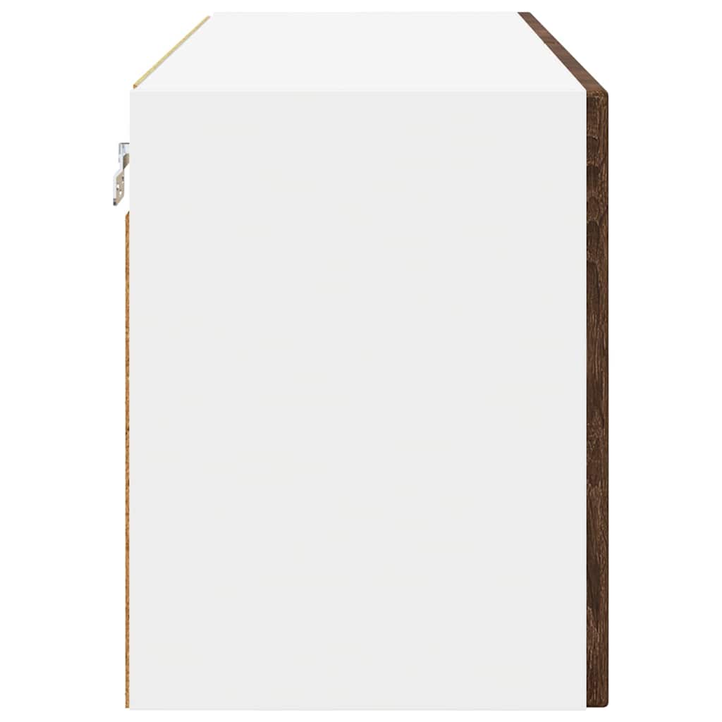 Zidni stakleni ormarić Smeđi hrast 60 x 31 x 40 cm