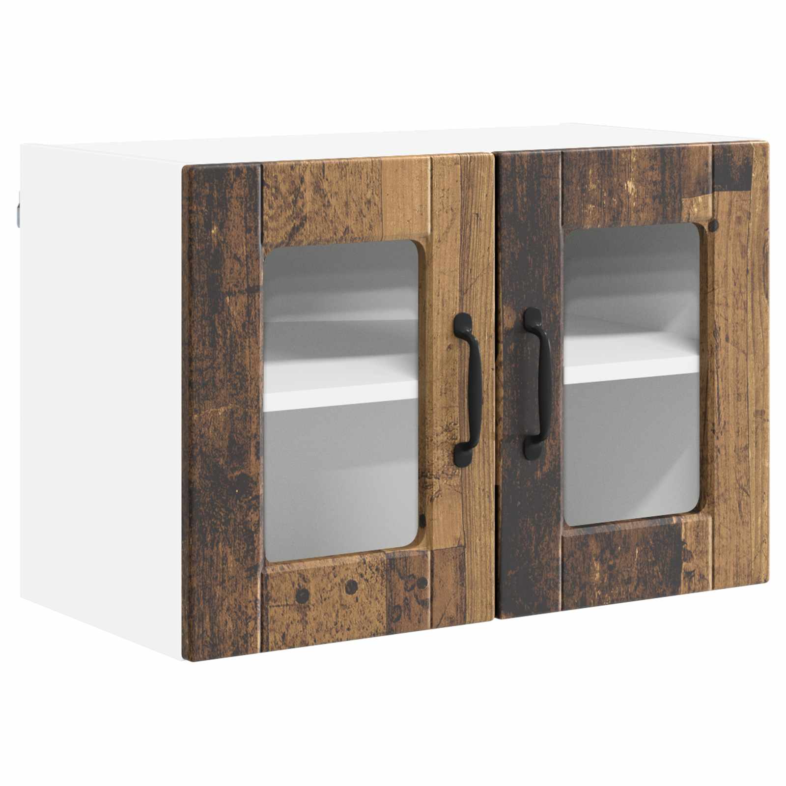 Zidni stakleni ormarić Staro drvo 60 x 31 x 40 cm