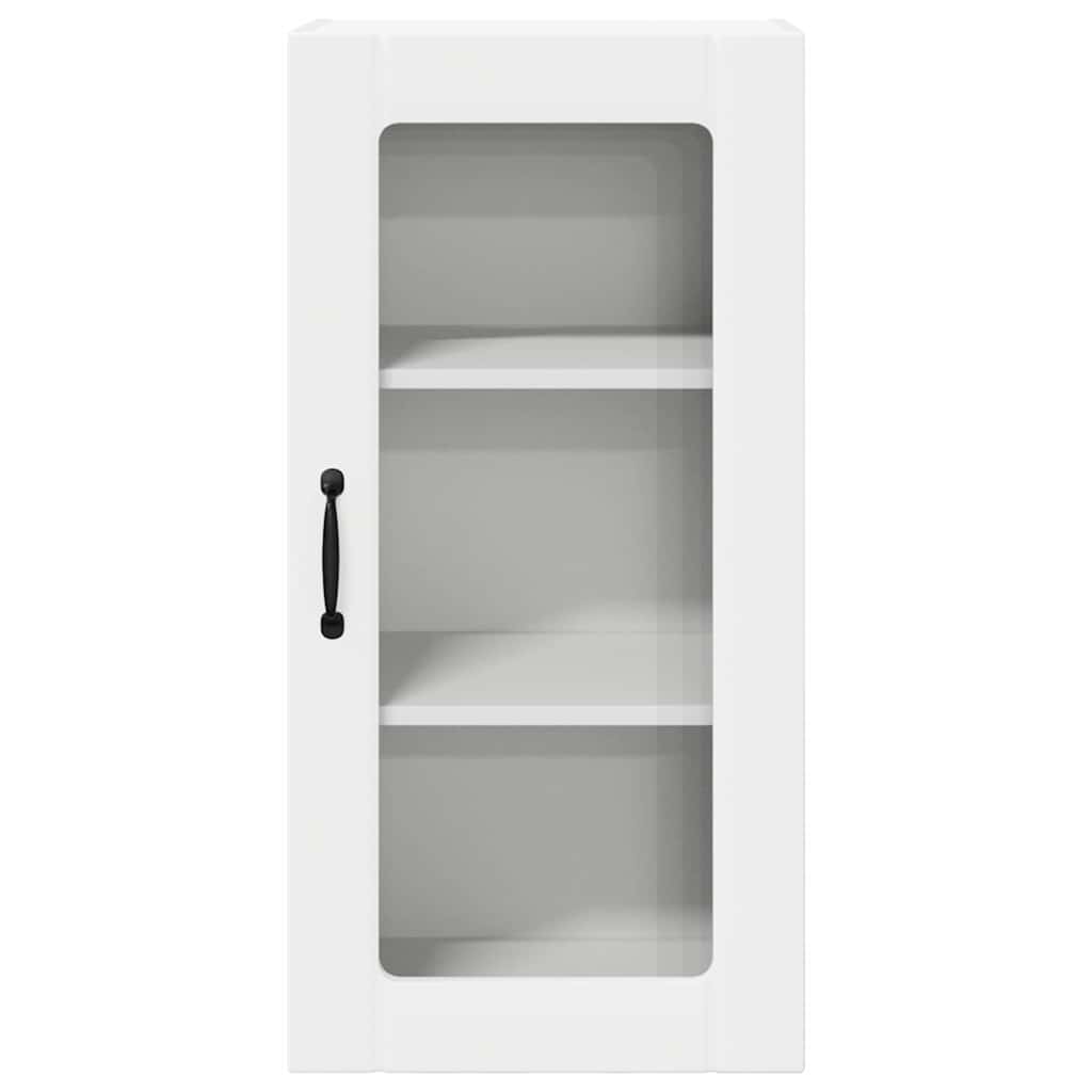 Zidni stakleni ormarić 2 pcs Bijelo 40 x 31 x 80 cm