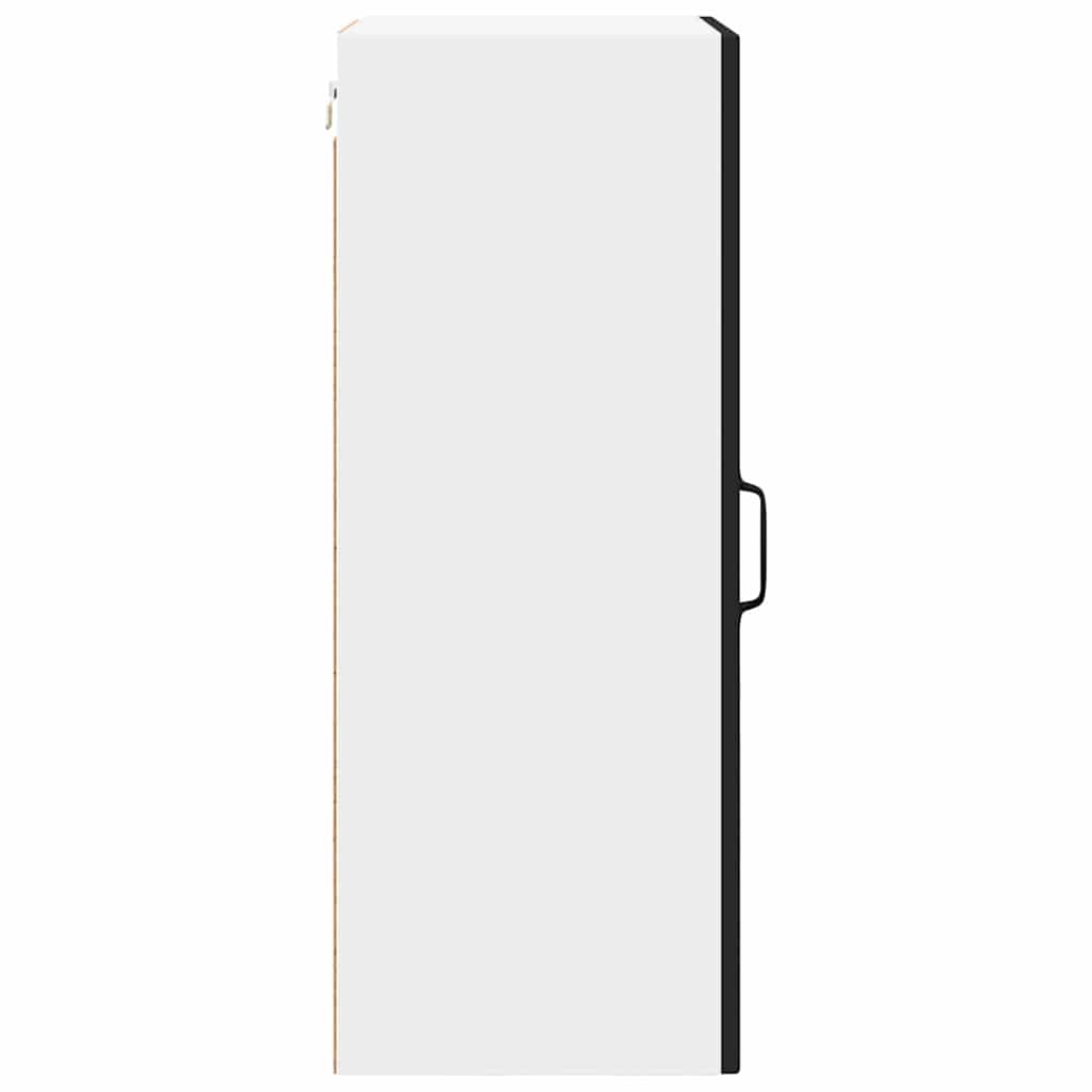 Zidni stakleni ormarić Crna 40 x 31 x 80 cm Konstruirano drvo