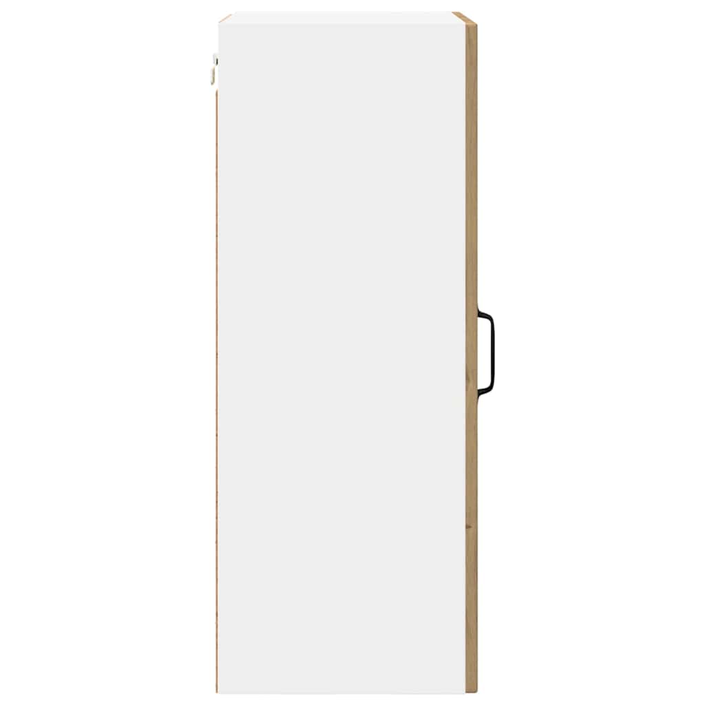 Zidni stakleni ormarić 2 pcs Umjetnički hrast 40 x 31 x 80 cm