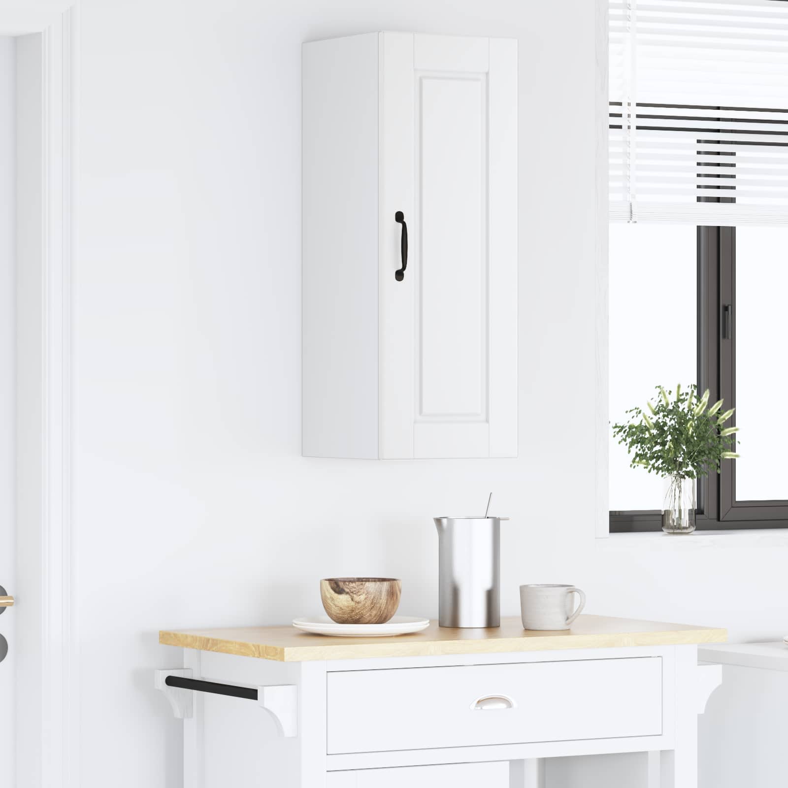 Ormar za Zid Bijelo 30 x 31 x 80 cm Konstruirano drvo