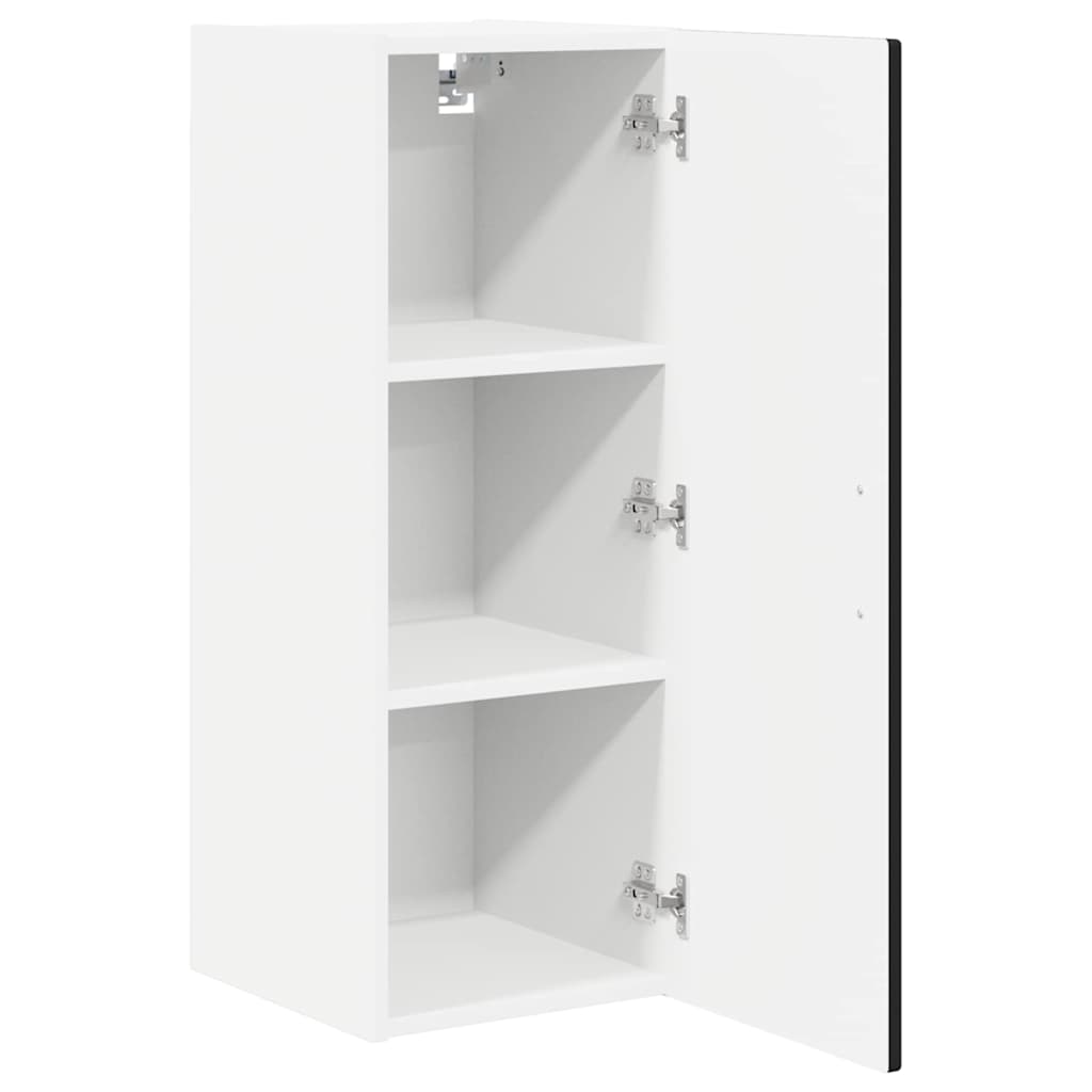 Ormar za Zid Crna 30 x 31 x 80 cm Konstruirano drvo