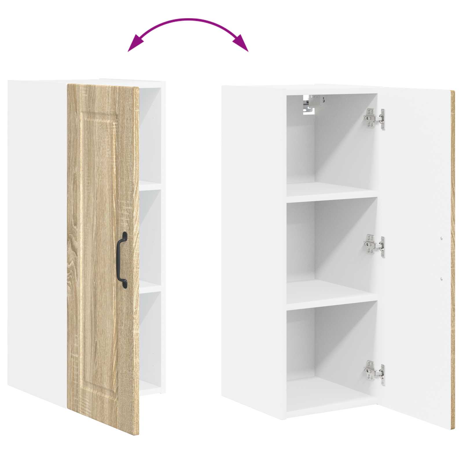 Ormar za Zid Sonoma hrast 30 x 31 x 80 cm Konstruirano drvo