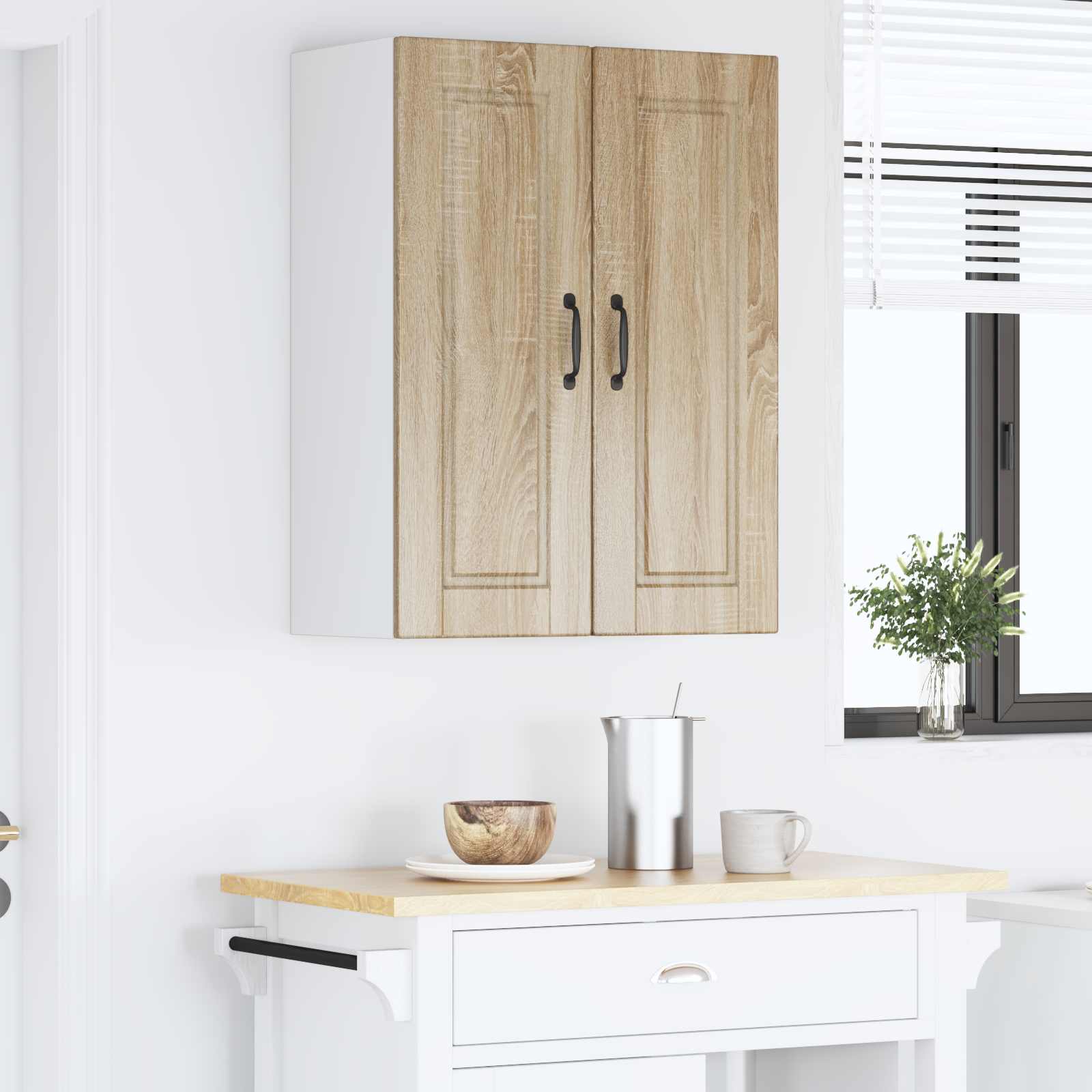 Ormar za Zid 2 pcs Sonoma hrast 30 x 31 x 80 cm