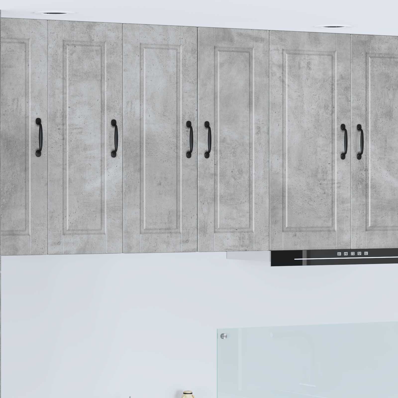 Ormar za Zid 2 pcs Betonski sivi 30 x 31 x 80 cm