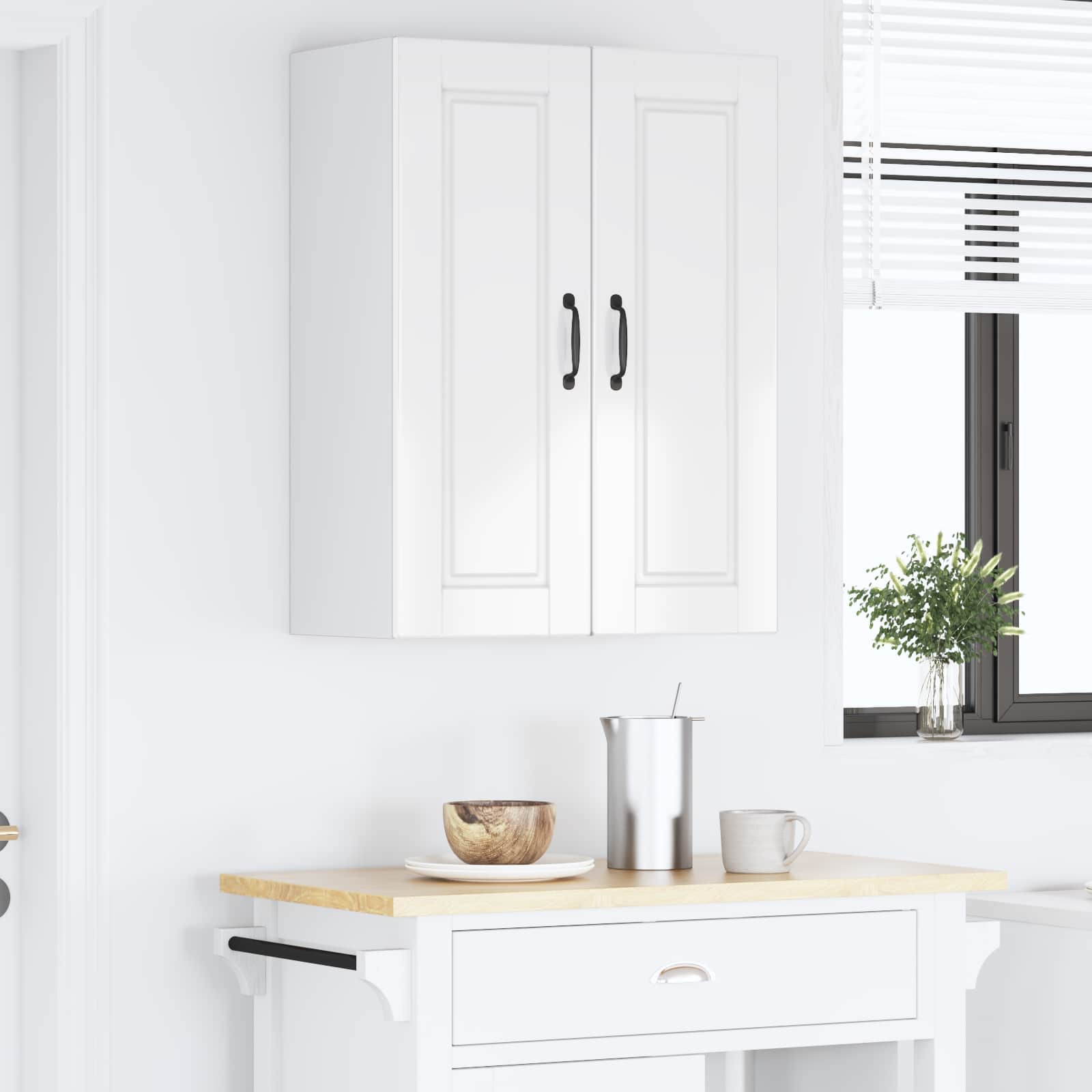 Ormar za Zid 2 pcs Visoki sjaj bijela 30 x 31 x 80 cm