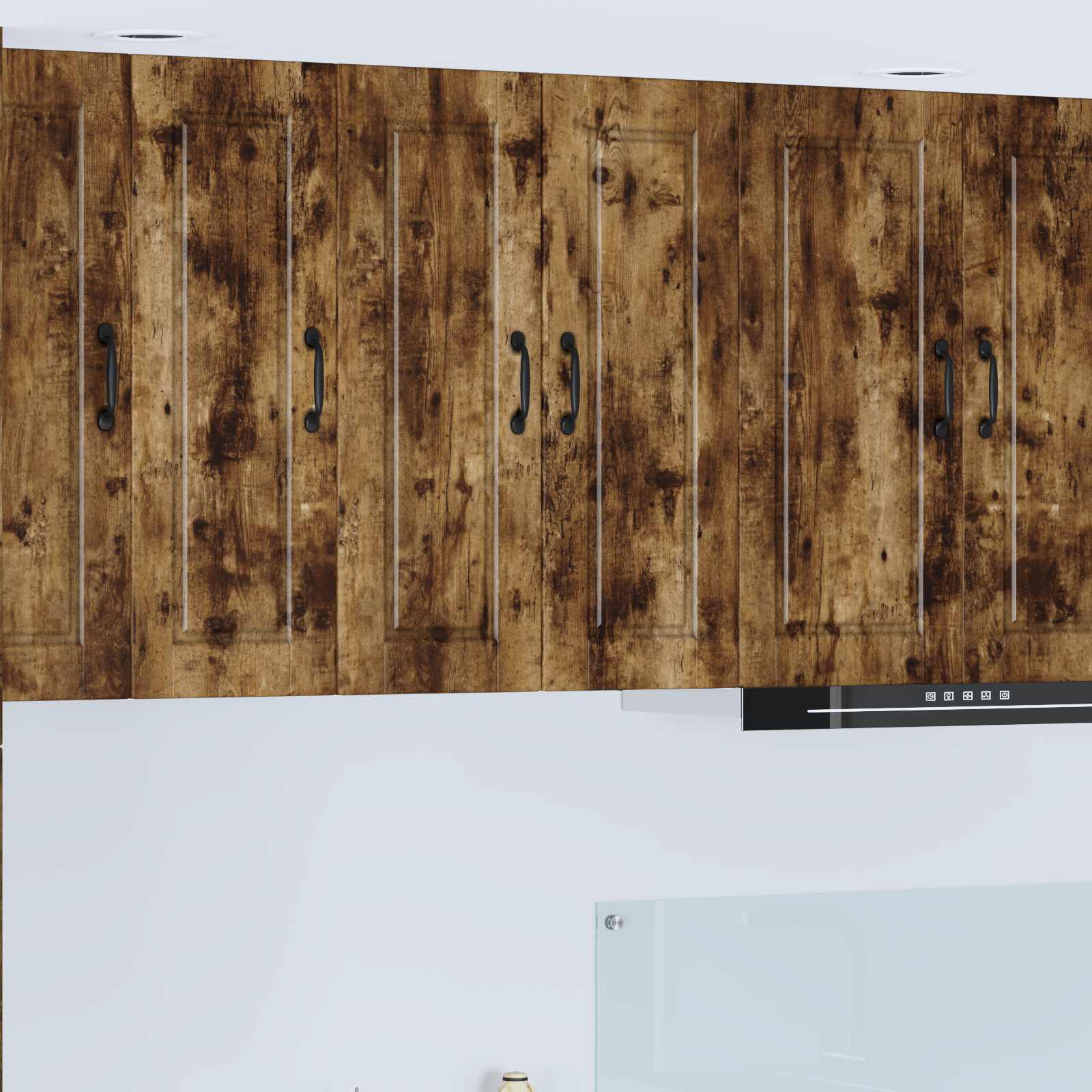 Ormar za Zid 2 pcs Dimljeni hrast 30 x 31 x 80 cm