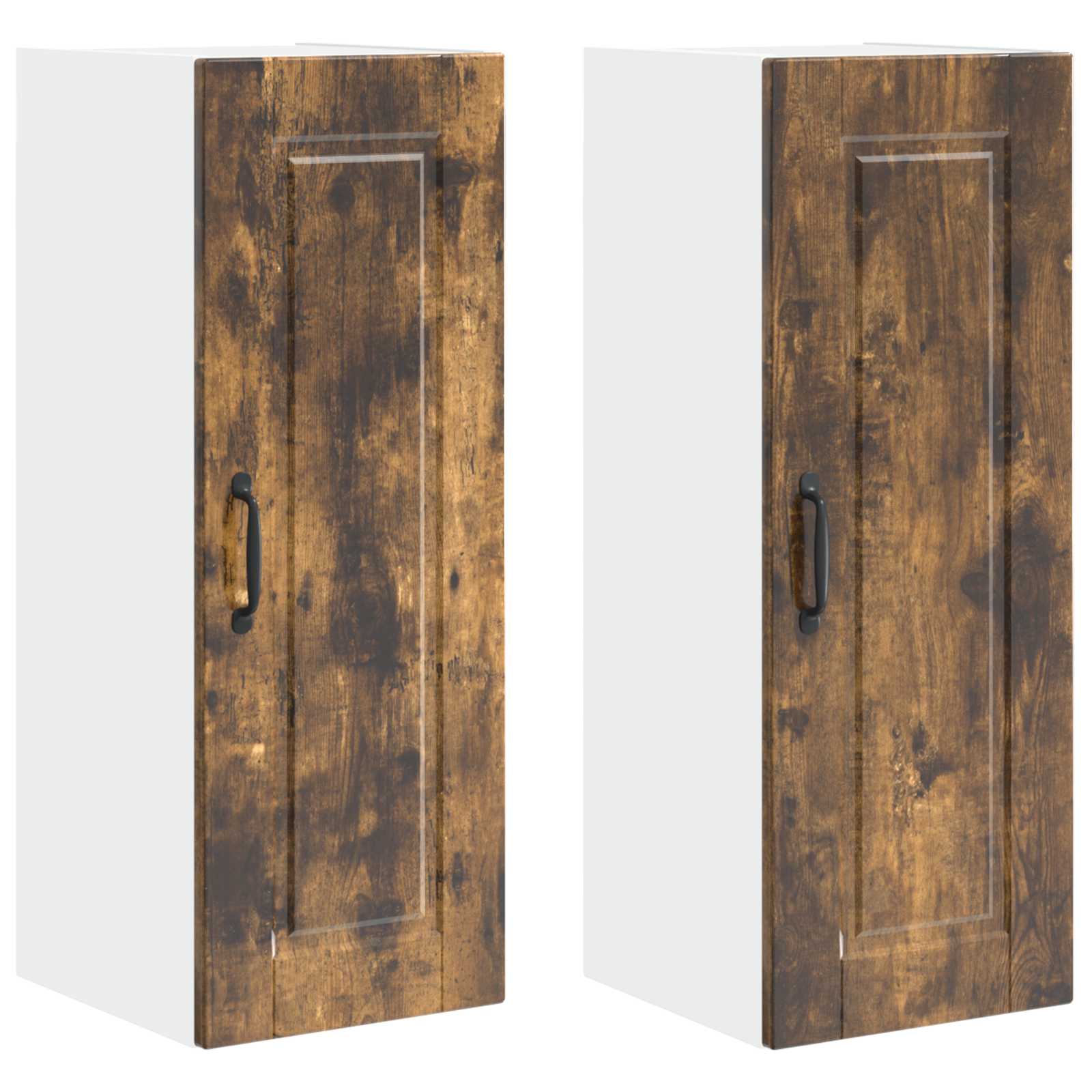 Ormar za Zid 2 pcs Dimljeni hrast 30 x 31 x 80 cm