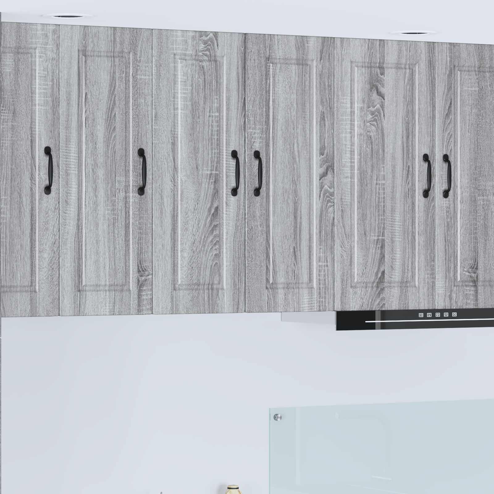 Ormar za Zid 2 pcs Siva Sonoma 30 x 31 x 80 cm