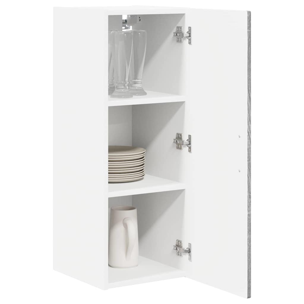 Ormar za Zid 2 pcs Siva Sonoma 30 x 31 x 80 cm