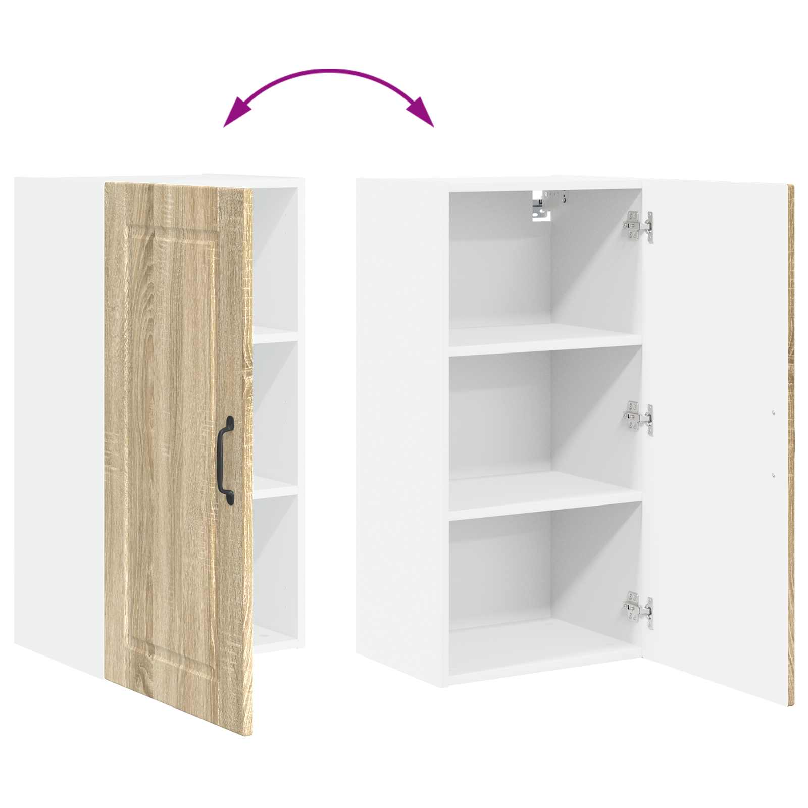 Ormar za Zid Sonoma hrast 40 x 31 x 80 cm Konstruirano drvo