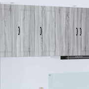 Ormar za Zid Siva Sonoma 40 x 31 x 80 cm Konstruirano drvo