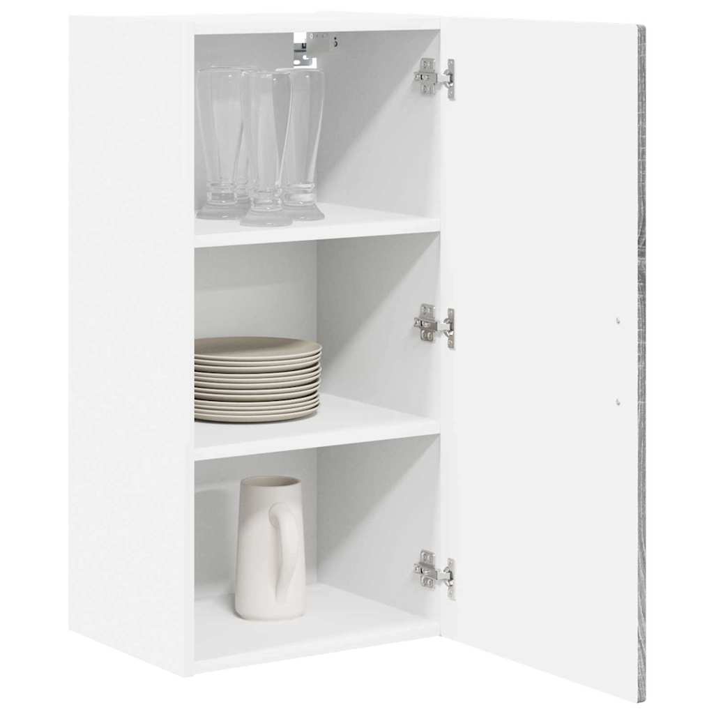 Ormar za Zid Siva Sonoma 40 x 31 x 80 cm Konstruirano drvo
