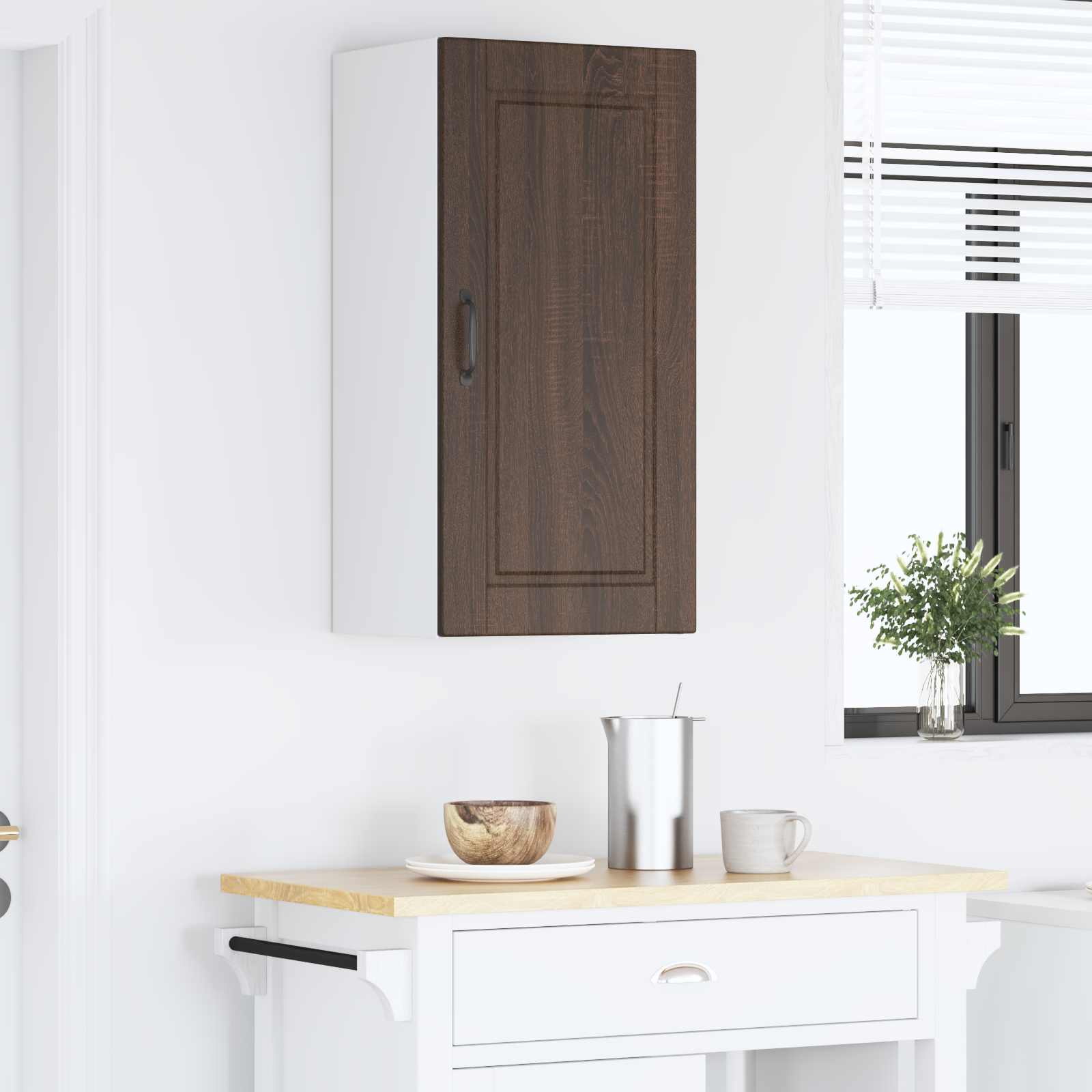 Ormar za Zid Smeđi hrast 40 x 31 x 80 cm Konstruirano drvo
