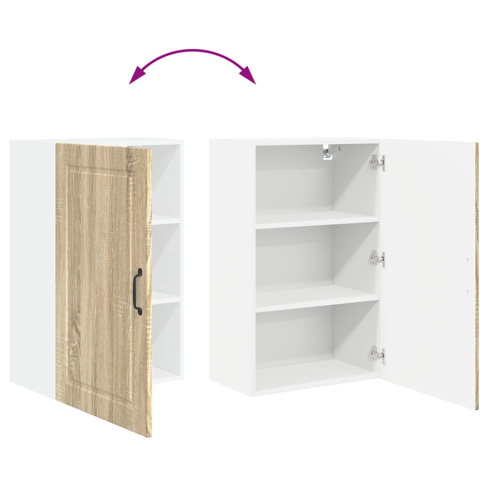Ormar za Zid Sonoma hrast 50 x 31 x 80 cm Konstruirano drvo
