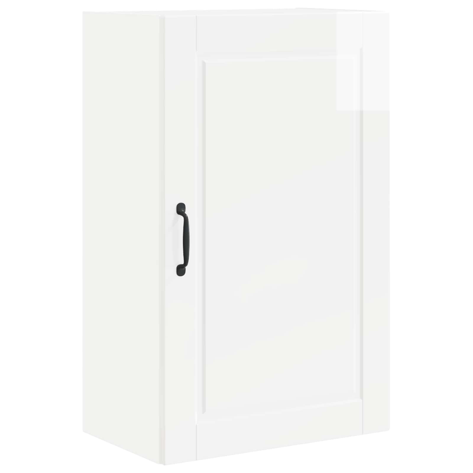 Ormar za Zid Visoki sjaj bijela 50 x 31 x 80 cm