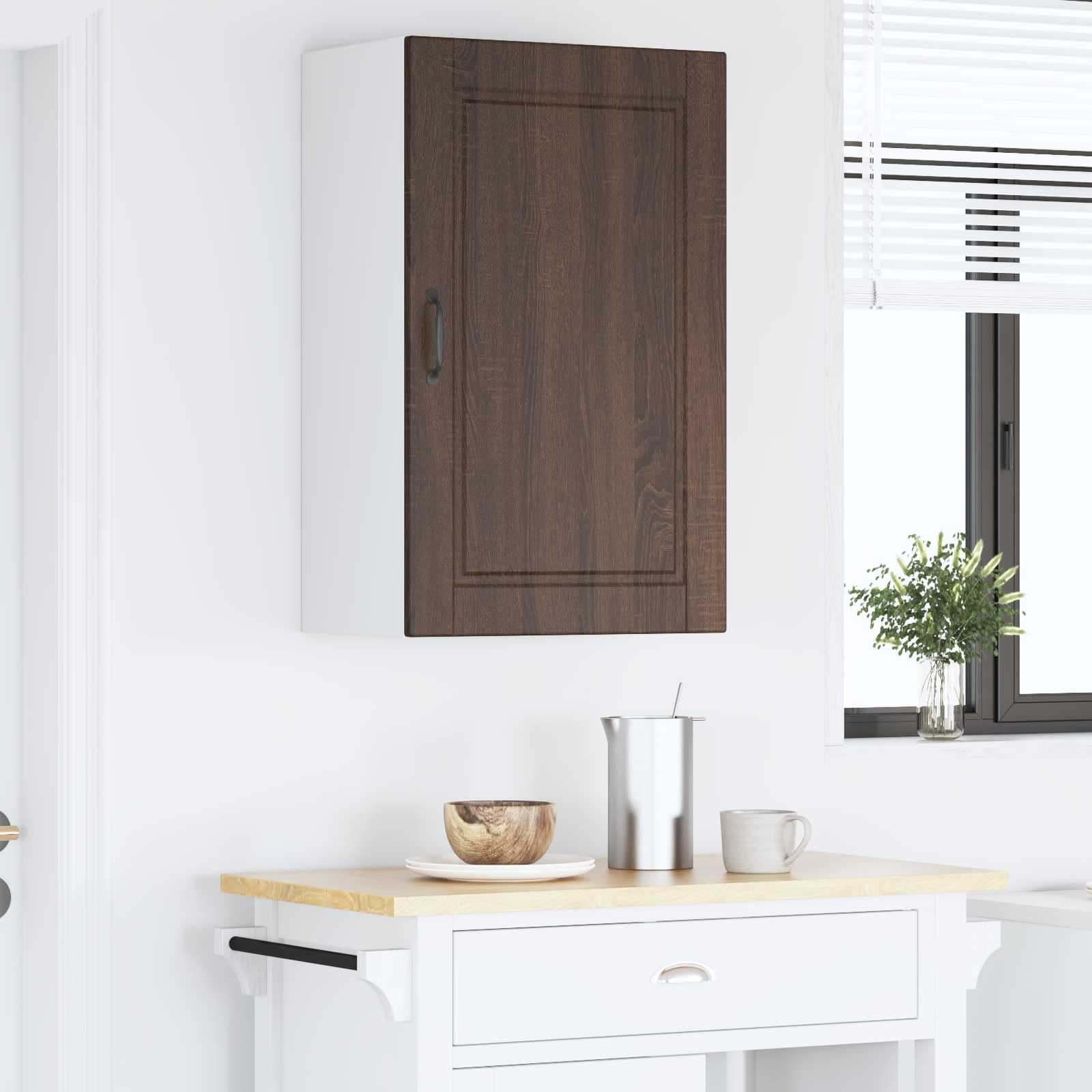 Ormar za Zid Smeđi hrast 50 x 31 x 80 cm Konstruirano drvo