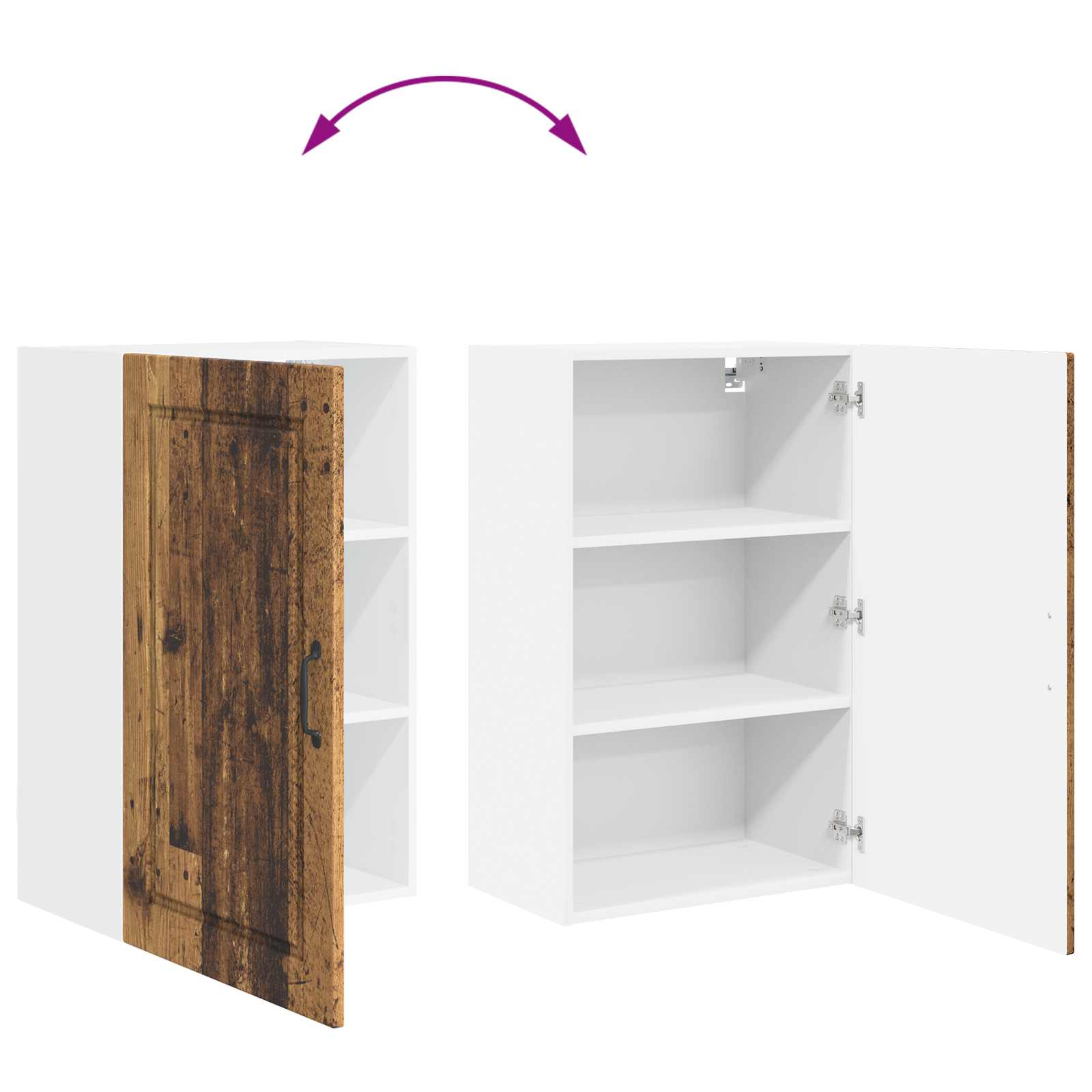 Ormar za Zid Staro drvo 50 x 31 x 80 cm Konstruirano drvo