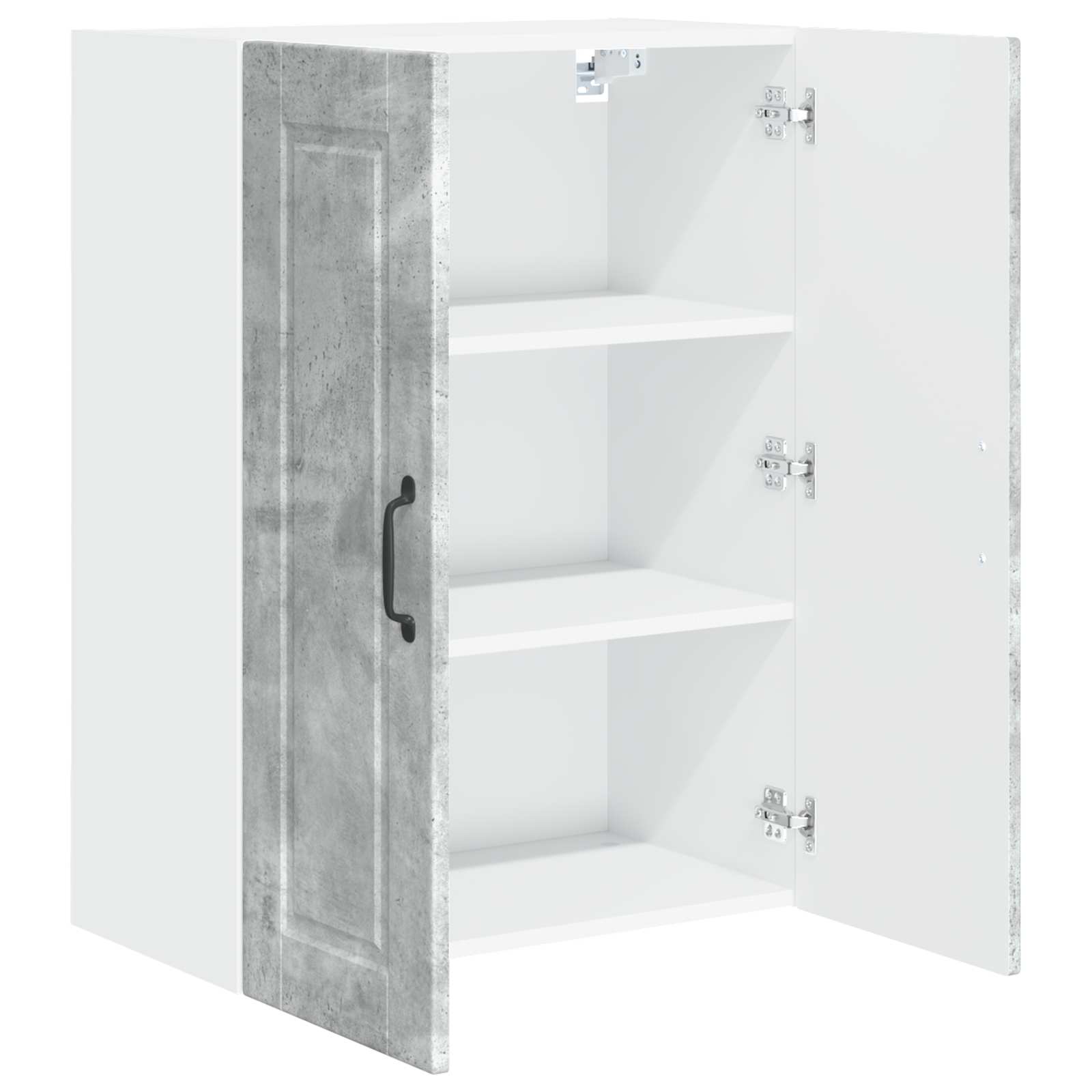 Ormar za Zid Betonski sivi 60 x 31 x 80 cm Konstruirano drvo