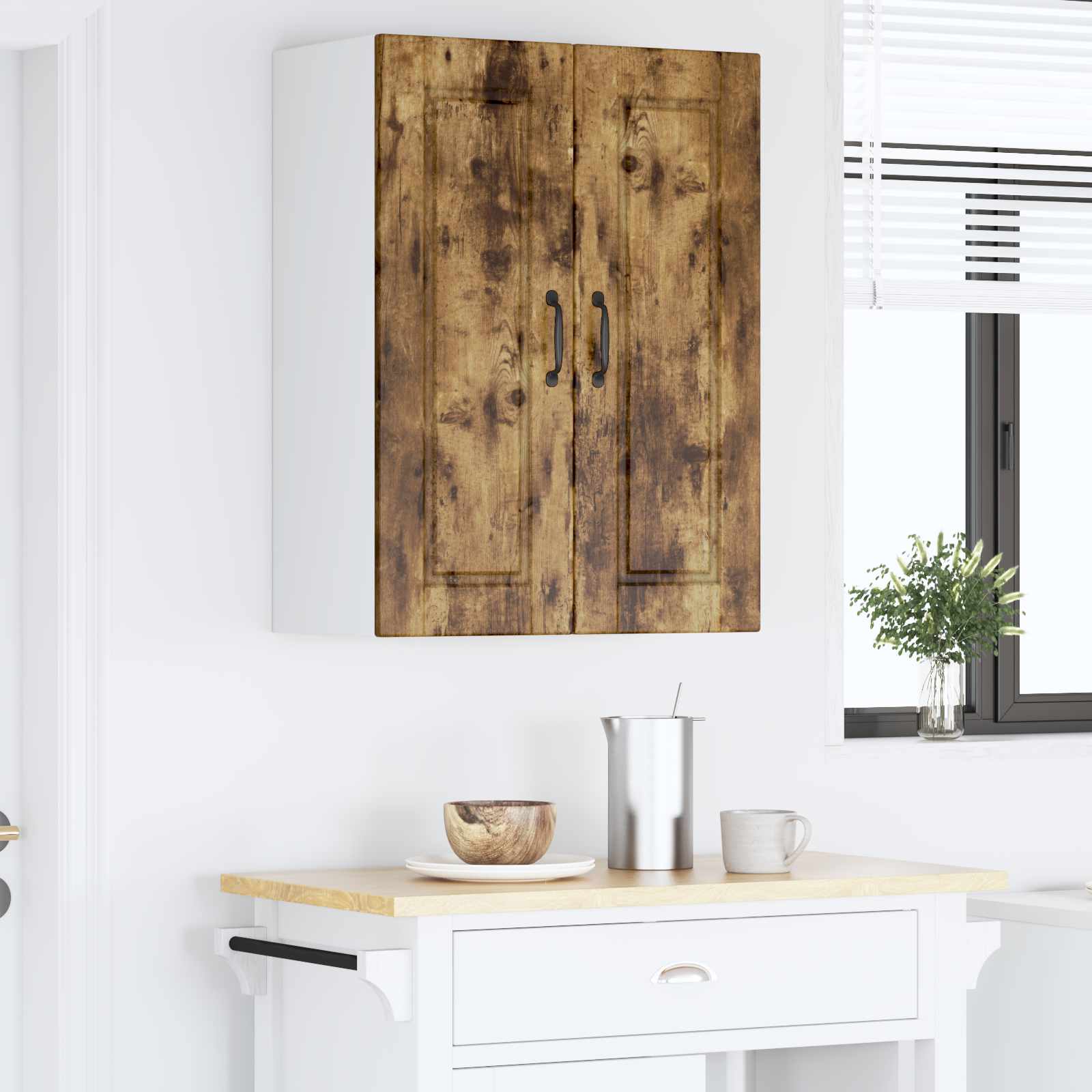 Ormar za Zid Dimljeni hrast 60 x 31 x 80 cm Konstruirano drvo