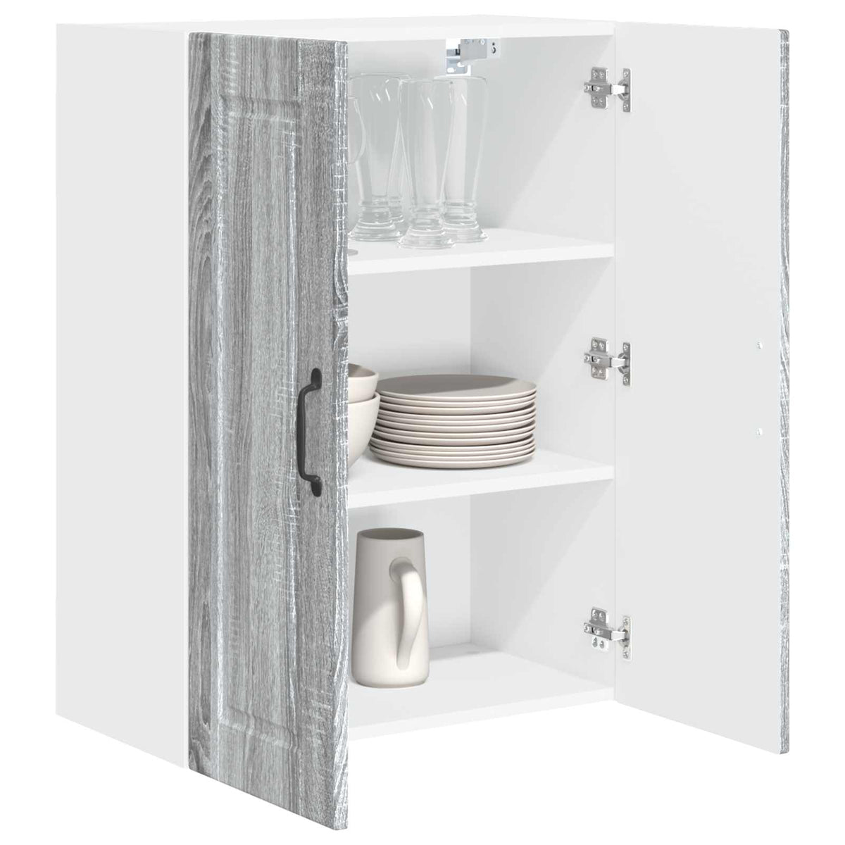 Ormar za Zid Siva Sonoma 60 x 31 x 80 cm Konstruirano drvo