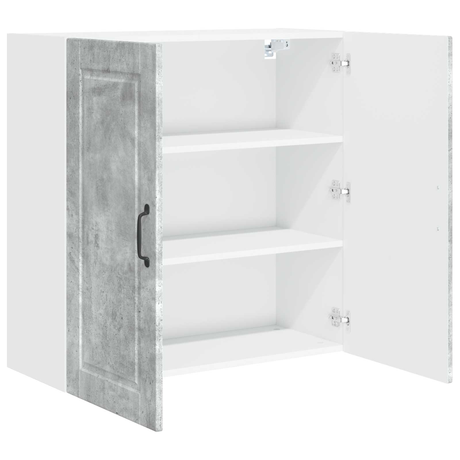 Ormar za Zid Betonski sivi 80 x 31 x 80 cm Konstruirano drvo