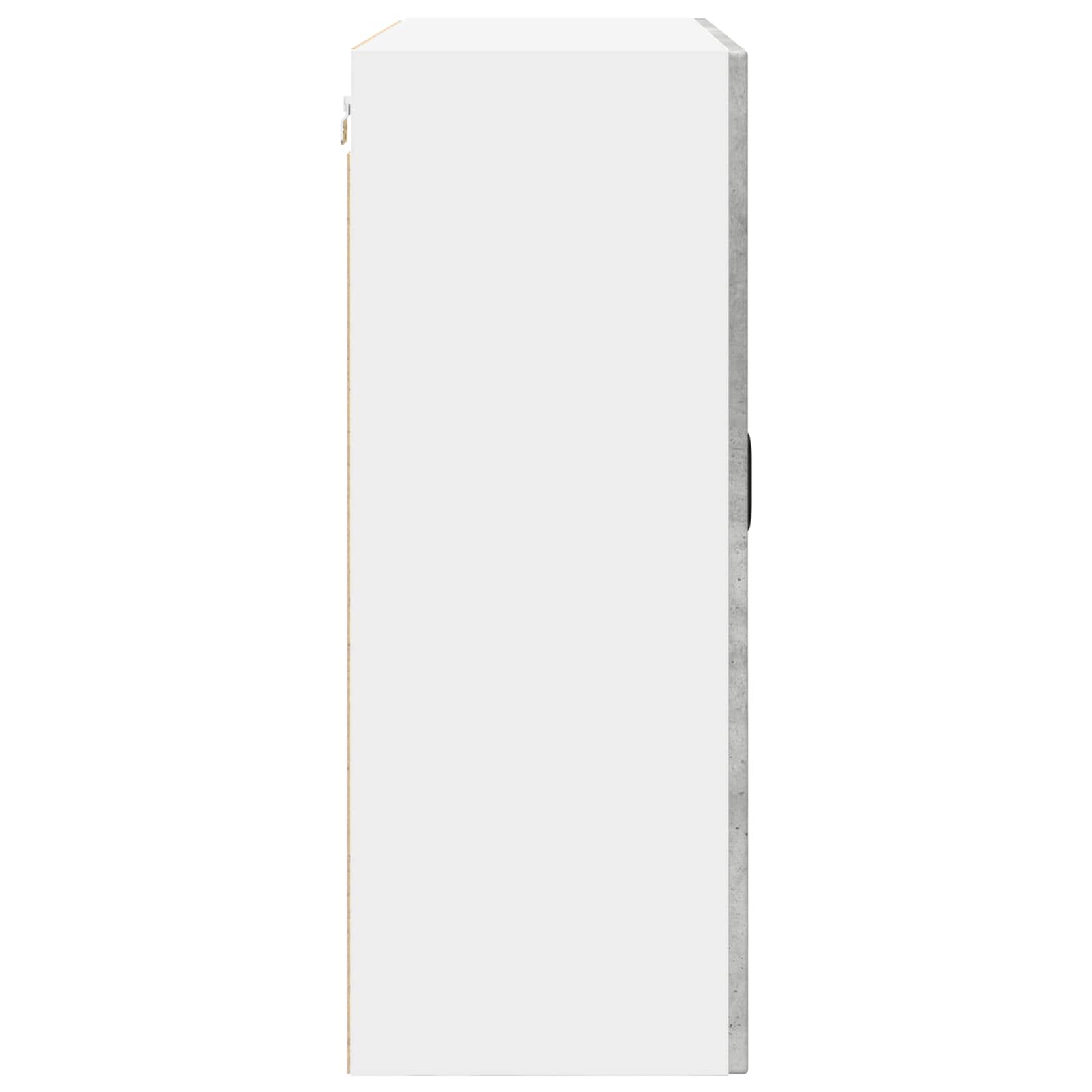 Ormar za Zid Betonski sivi 80 x 31 x 80 cm Konstruirano drvo
