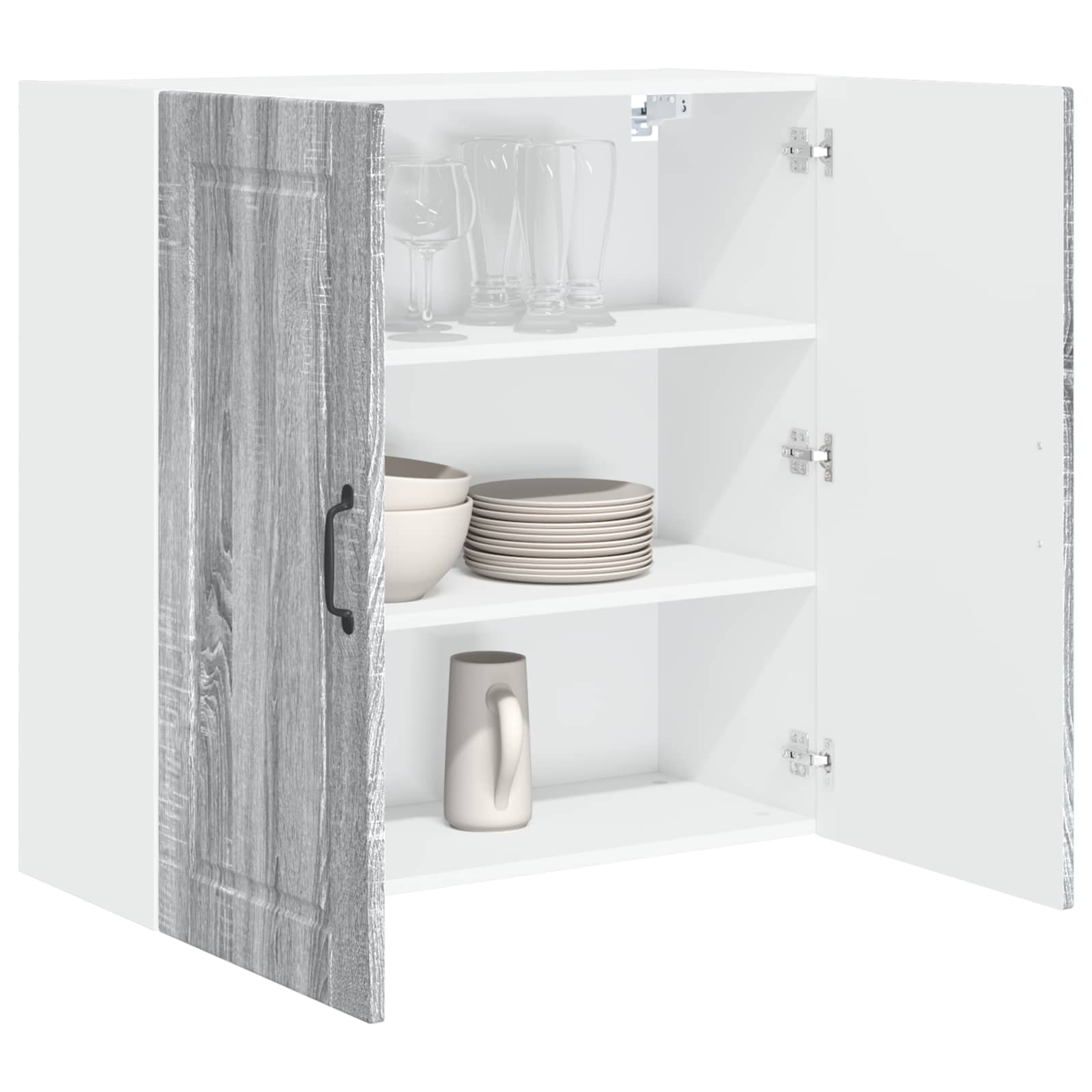 Ormar za Zid Siva Sonoma 80 x 31 x 80 cm Konstruirano drvo