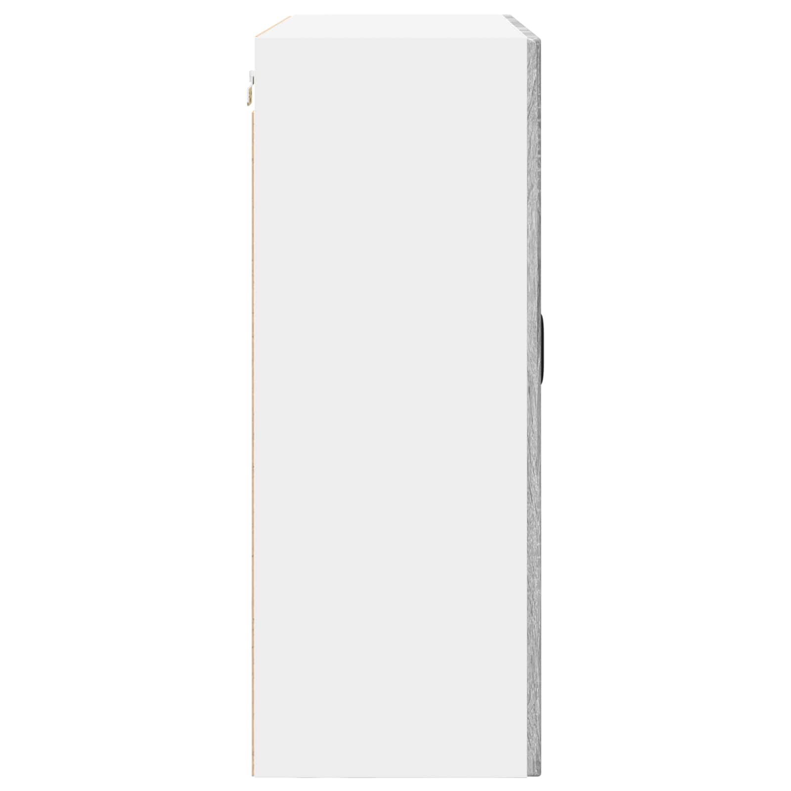 Ormar za Zid Siva Sonoma 80 x 31 x 80 cm Konstruirano drvo