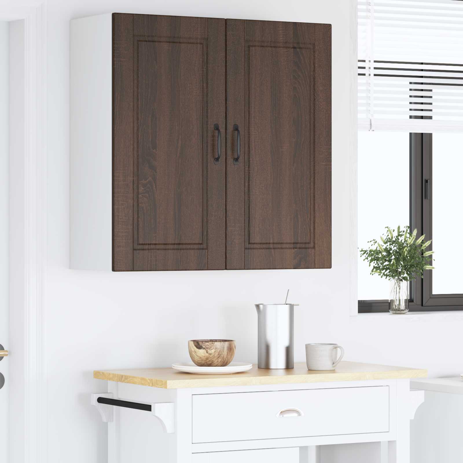Ormar za Zid Smeđi hrast 80 x 31 x 80 cm Konstruirano drvo