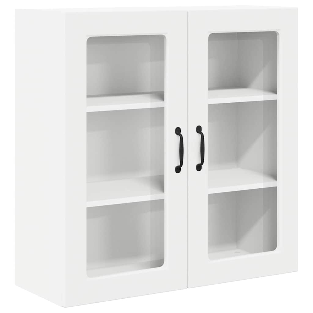 Zidni stakleni ormarić Bijelo 80 x 31 x 80 cm Konstruirano drvo